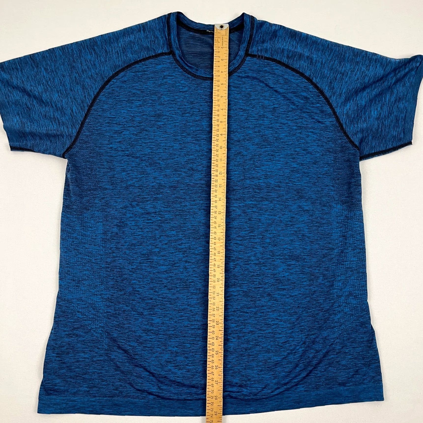 Lululemon Lululemon Metal Vent Tech Shirt Mens 2XL Heather Blue Black Active Training Shirt Size US XXL / EU 58 / 5 - 4 Thumbnail