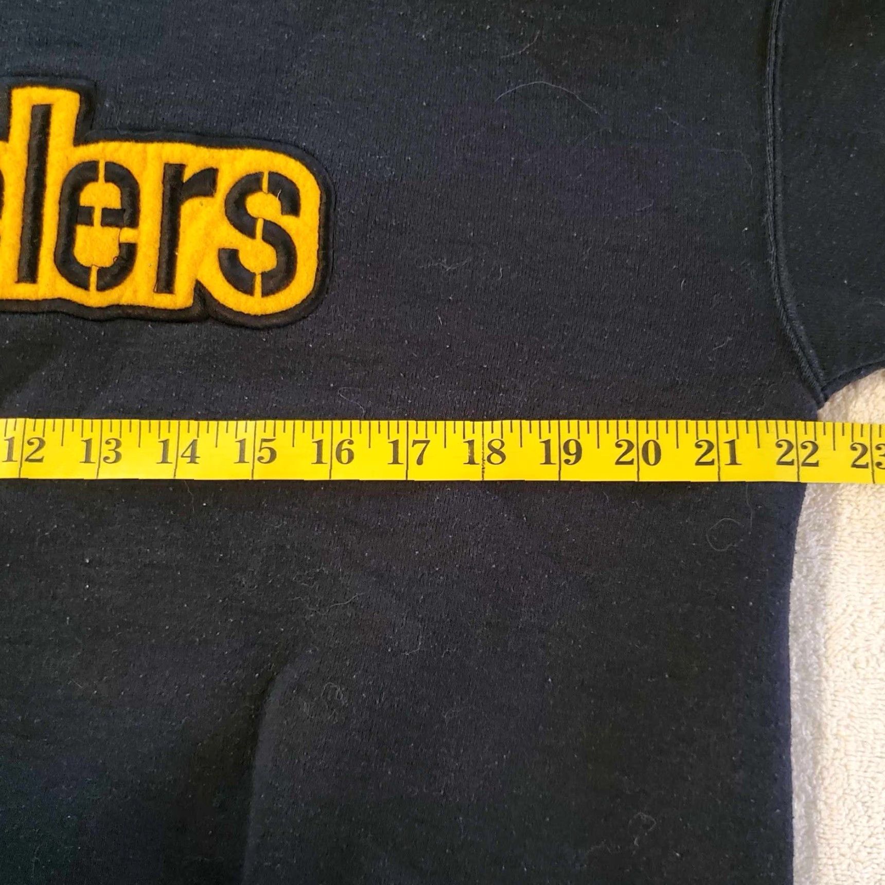 Fruit Of The Loom VINTAGE Pittsburgh Steelers Sweatshirt Unisex Adults 90s Y2K Graphic Print Black L"} Size US L / EU 52-54 / 3 - 4 Thumbnail