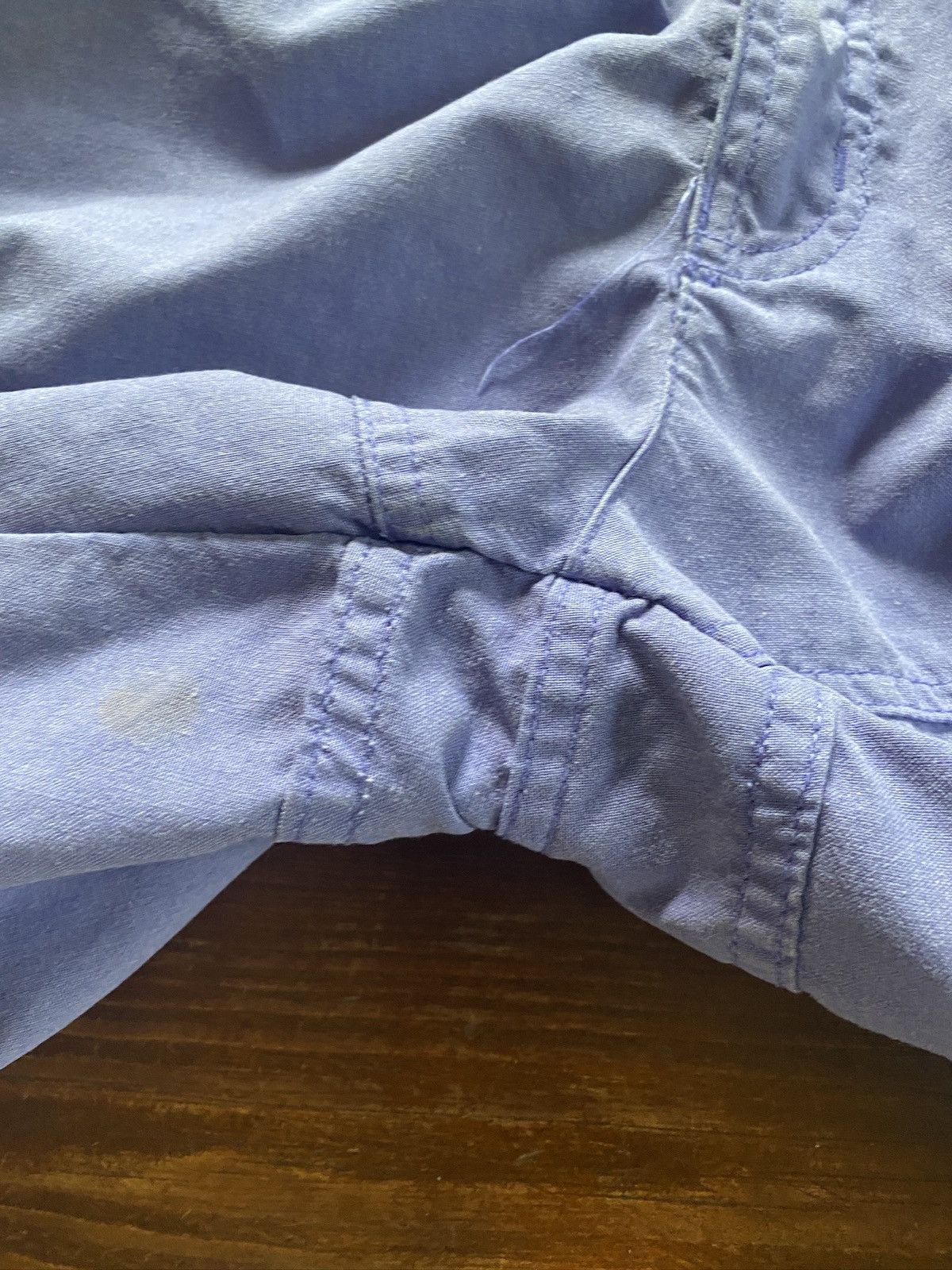Bugle Boy × Vintage Vintage 80’s Bugle Boy Purple Wide Leg Cargo Shorts Size US 38 / EU 54 - 7 Thumbnail