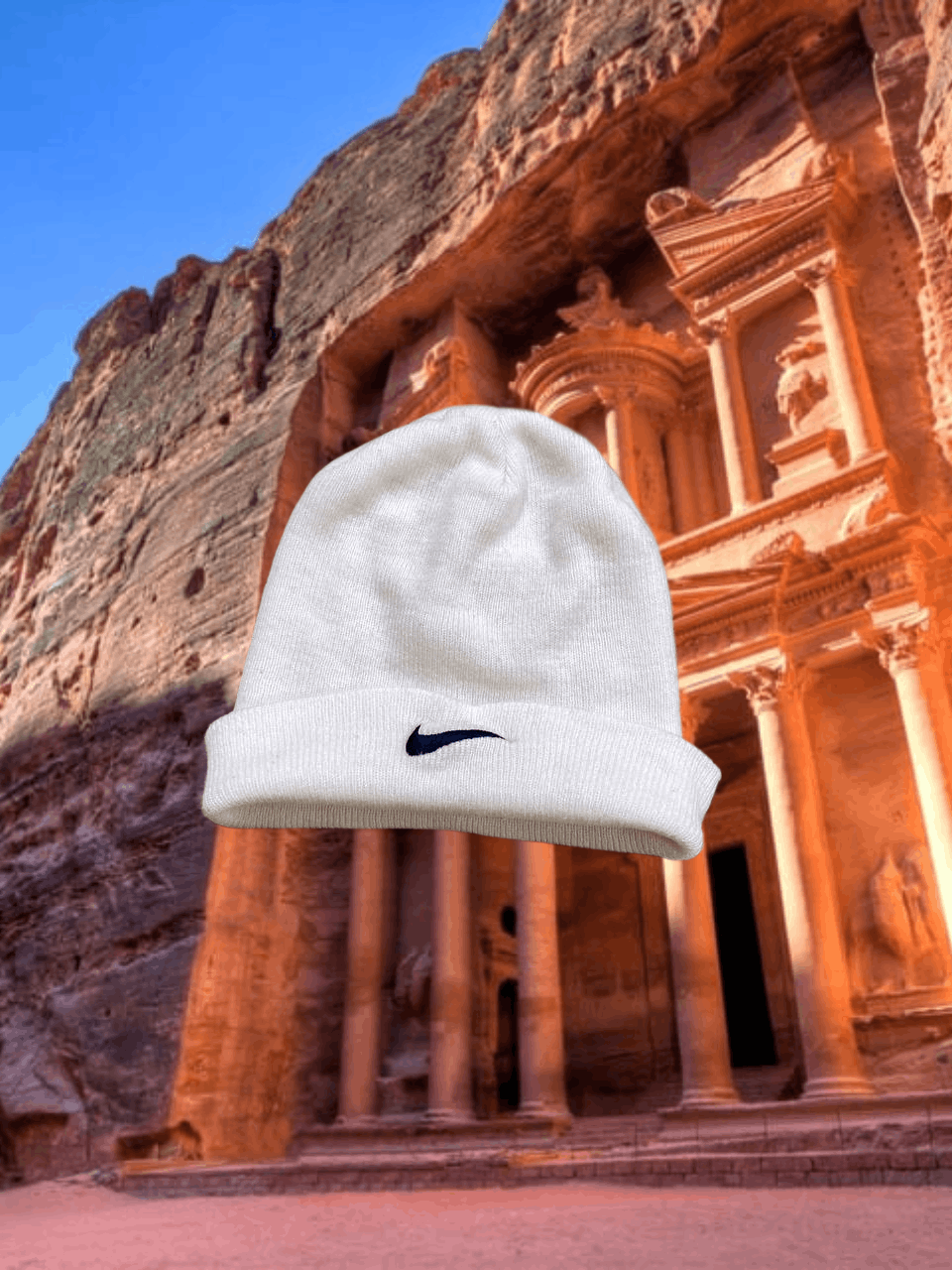 Nike Hats whtie Vintage Nike big logo Y2K Streetwear Size ONE SIZE - 1 Thumbnail