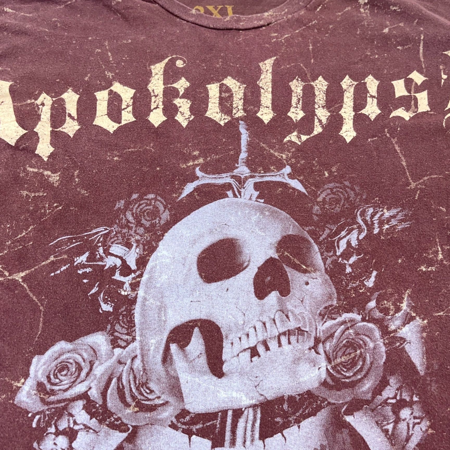 Etro Apokolypse Shirt Men XXL Brown Y2K Skull Retro Skate Grunge Punk Adult Tee Mens Size US XXL / EU 58 / 5 - 3 Thumbnail