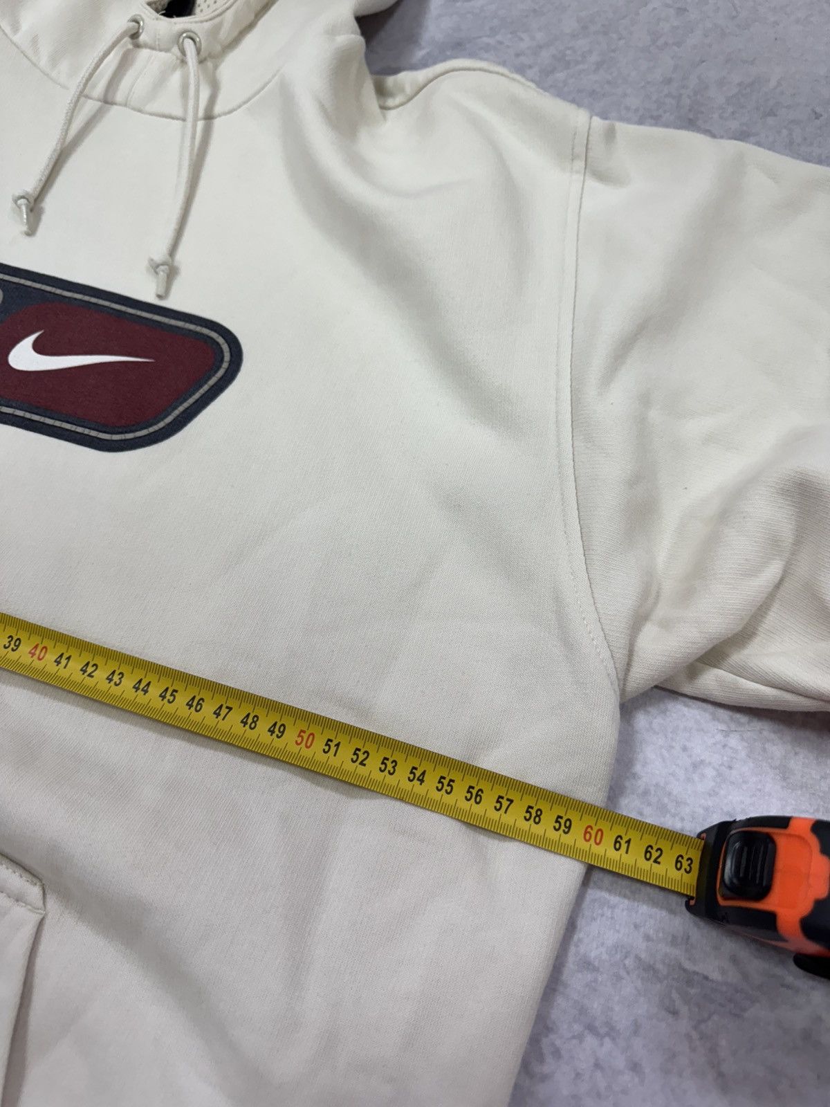 Nike × Vintage NIKE VINTAGE 00s y2k OVERSIZE BAGGY HOODIE CENTER LOGO Size US L / EU 52-54 / 3 - 9 Thumbnail