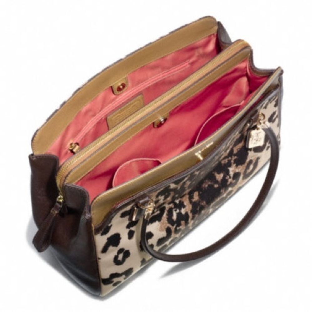 Coach Coach Madison Kimberly Ocelot Print Carry All Handbag 25207 Size ONE SIZE - 3 Thumbnail