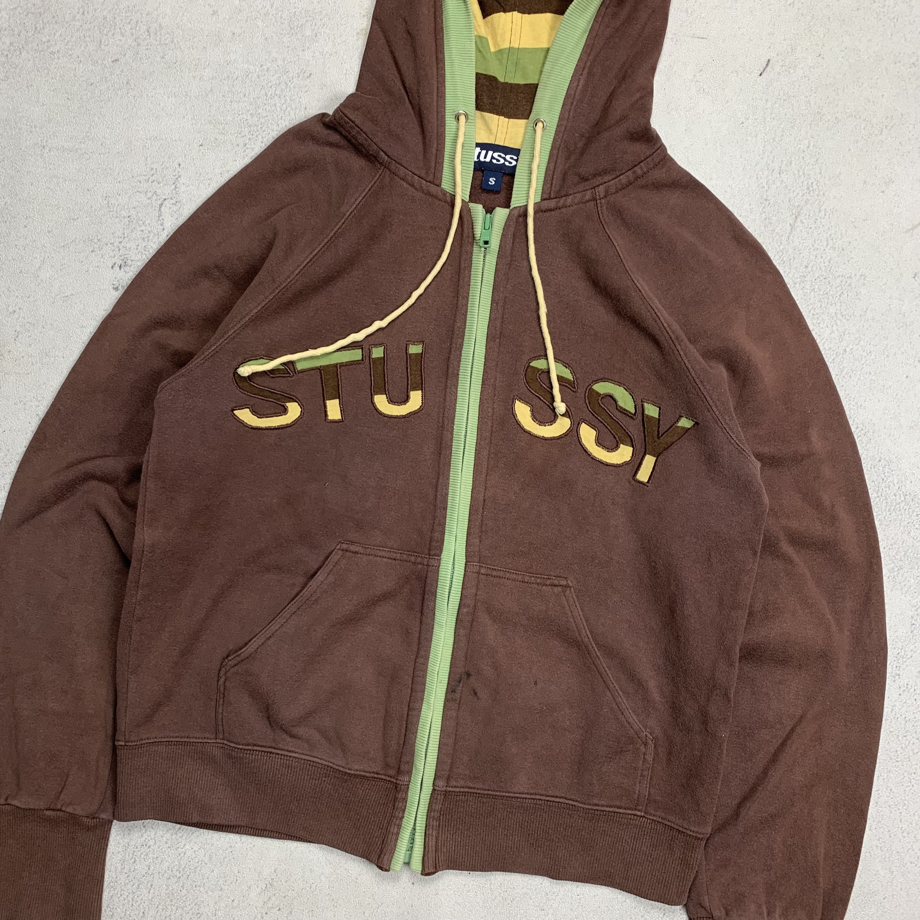 Stussy Vintage 90s Stussy Zip Up Hoodie Size S / US 4 / IT 40 - 3 Thumbnail