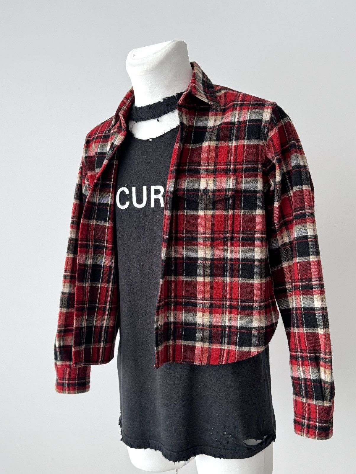 Saint Laurent Paris Saint Laurent Paris 2018 Cotton Checked Flannel Shirt Size US S / EU 44-46 / 1 - 3 Thumbnail