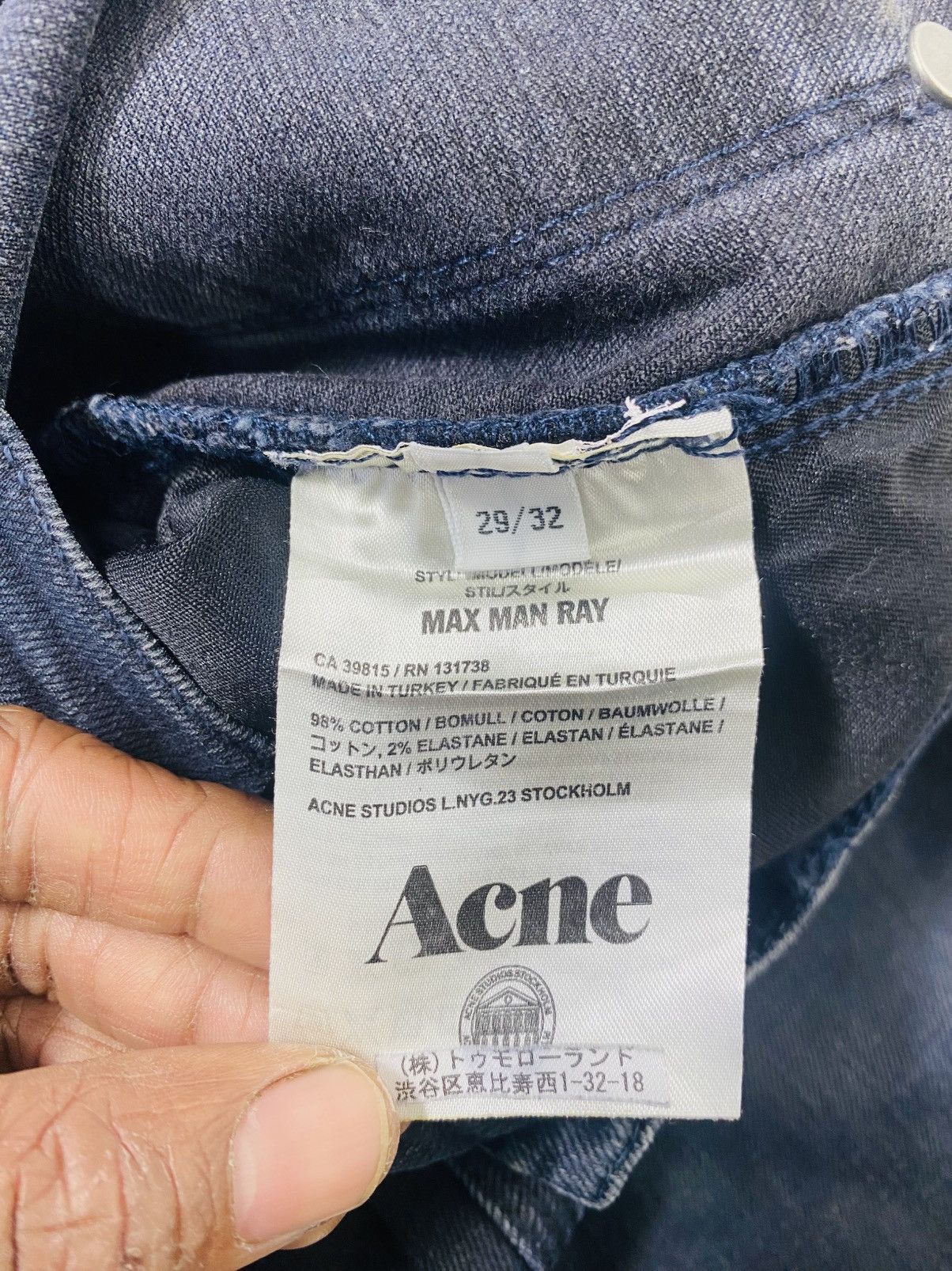 Acne Studios Acne Studios Denim Hex Lake Jeans Pants Trousers Size US 29 - 15 Thumbnail