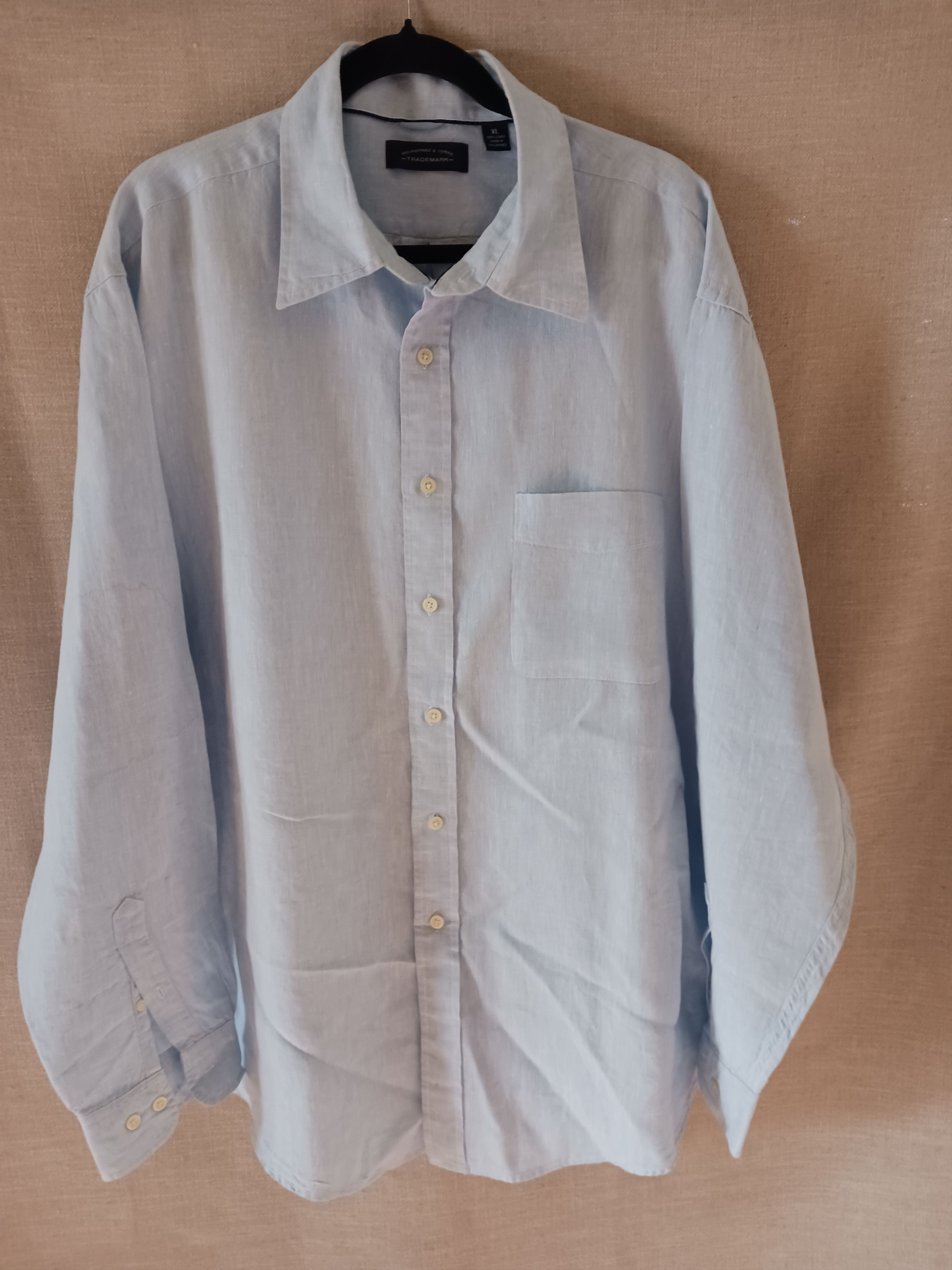Roundtree & Yorke Vintage 80's Men's Long Sleeve Striped Shirt Size US XL / EU 56 / 4 - 1 Thumbnail