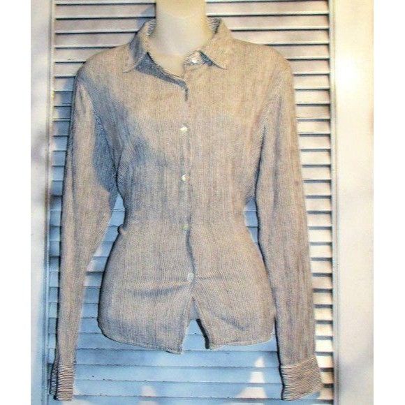 Other Telluride Clothing Co. Sz 10 Striped Button Down Size L / US 10 / IT 46 - 7 Thumbnail