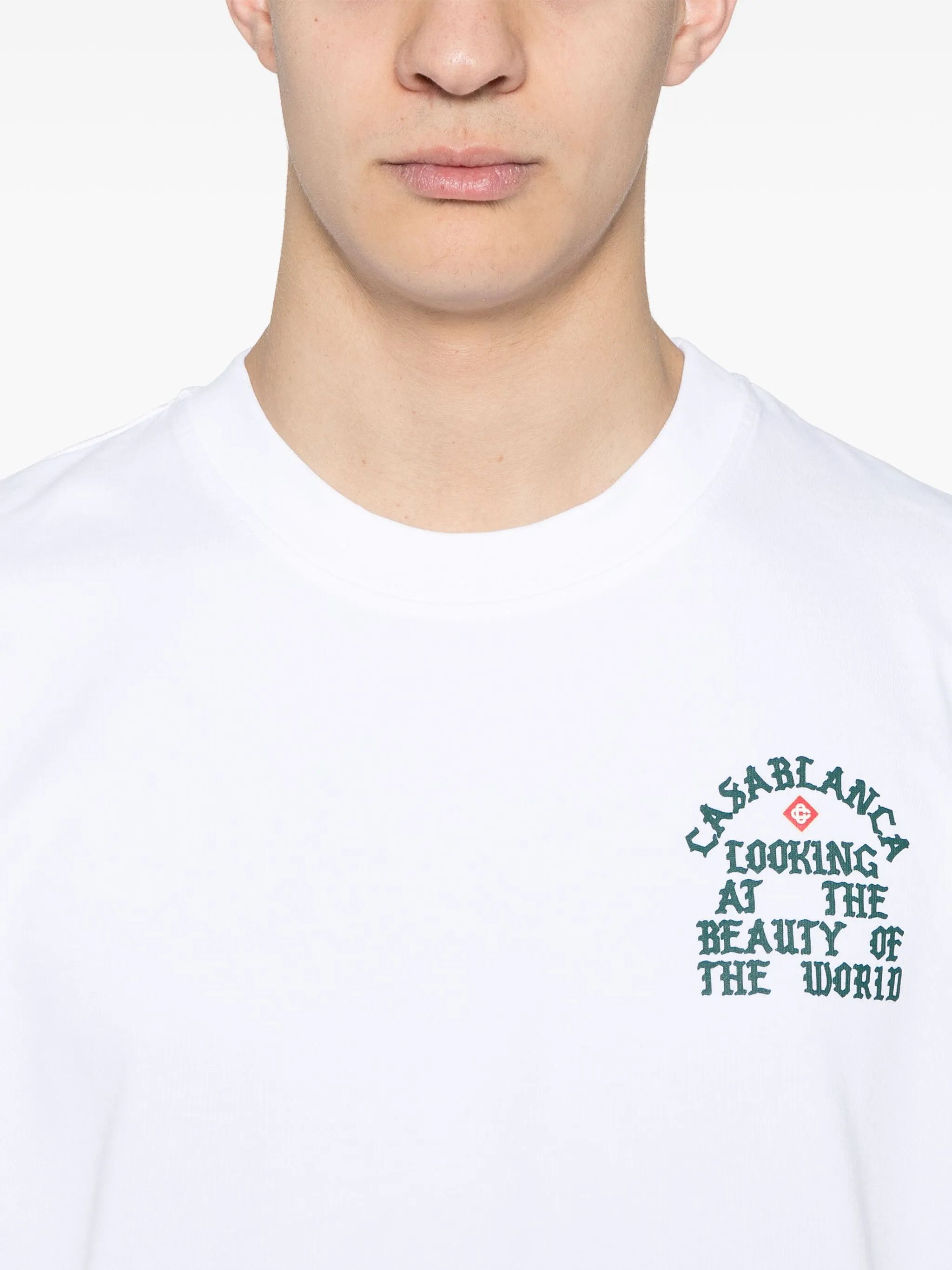Casablanca os11x0725 Looking At The Beauty Of The World T-Shirt White Size US M / EU 48-50 / 2 - 3 Thumbnail
