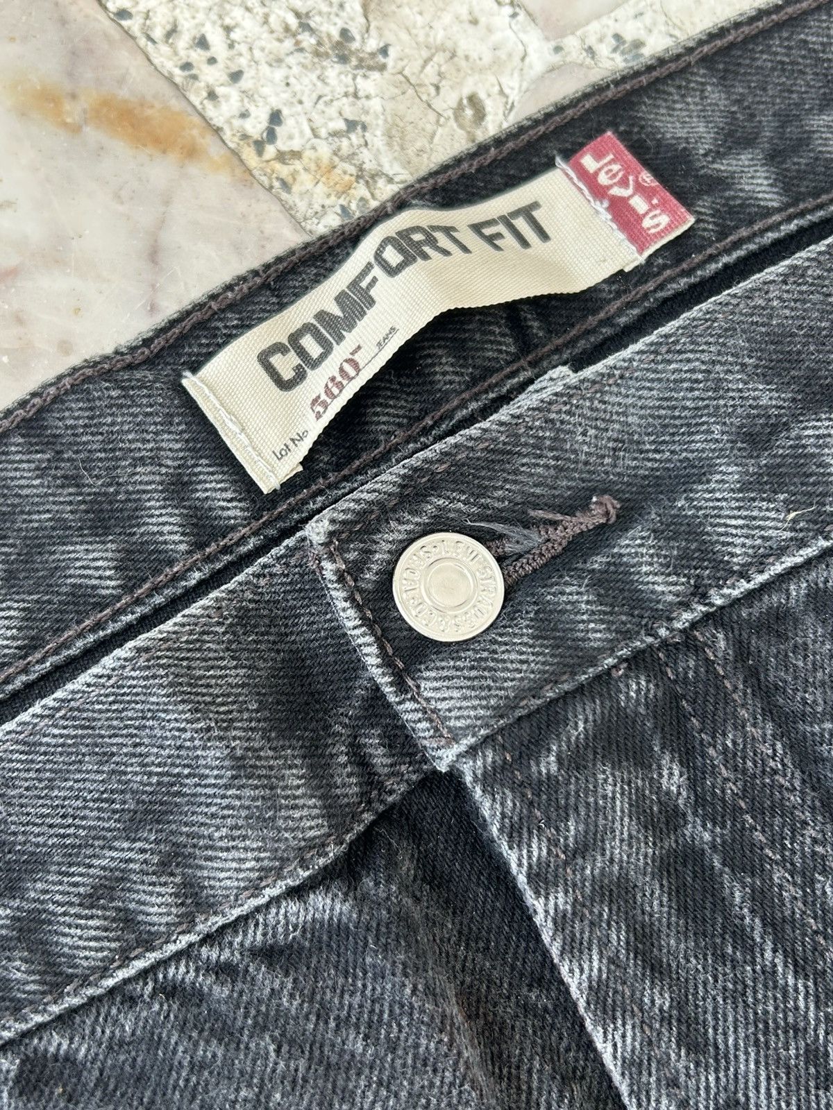 Levi's Levis 560 W46 Superblack Denim Jeans Size US 44 / EU 60 - 6 Thumbnail