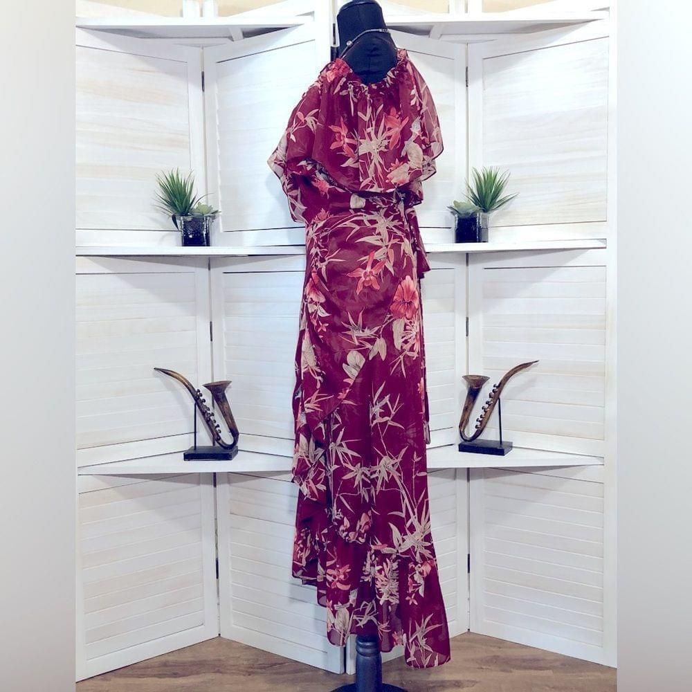 MISA Los Angeles NWT Misa Los Angeles Talya in red floral summer dress Sz XS Size XS / US 0-2 / IT 36-38 - 5 Thumbnail