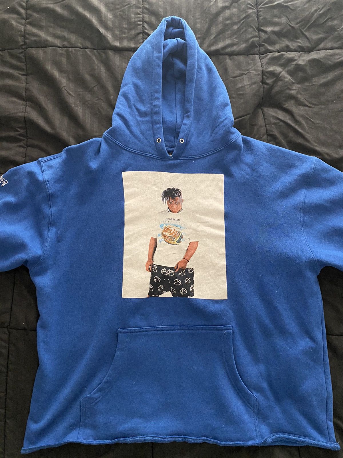 Juice good WRLD X Revenge Photo Hoodie Blue