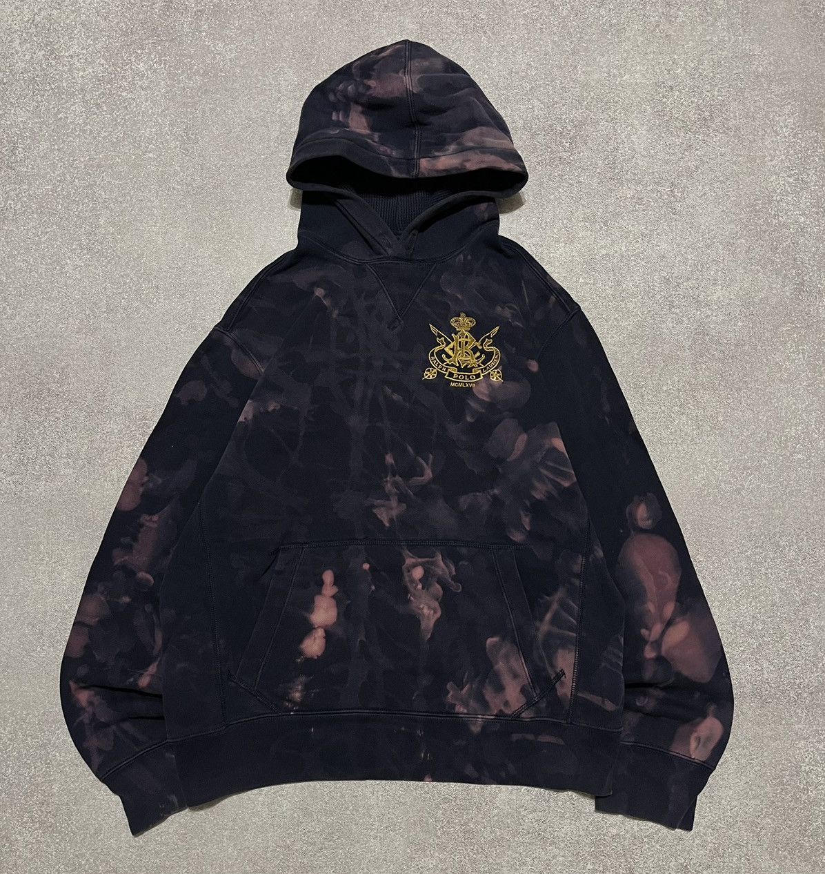 Polo Ralph Lauren Polo Ralph Lauren Bleached Hoodie – Custom Tie-Dye Size US M / EU 48-50 / 2 - 1 Thumbnail