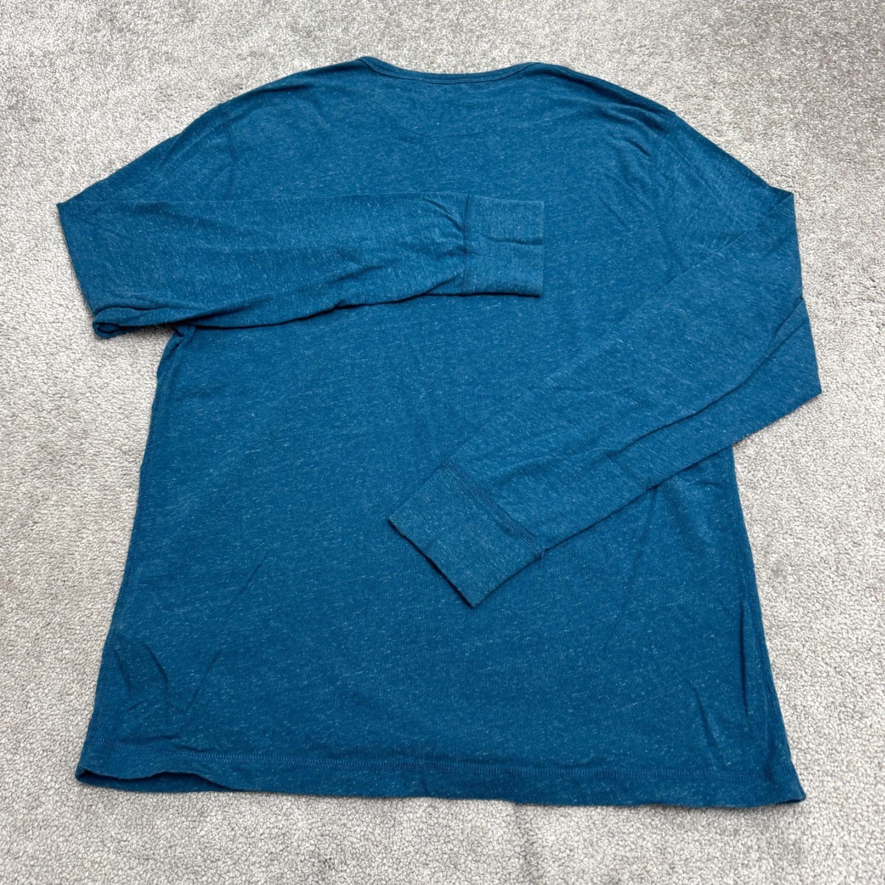 J.Crew J.Crew Knit Goods Slim Flagstone Marled Henley Long Sleeve shirt Mens XL Blue Size US XL / EU 56 / 4 - 2 Thumbnail