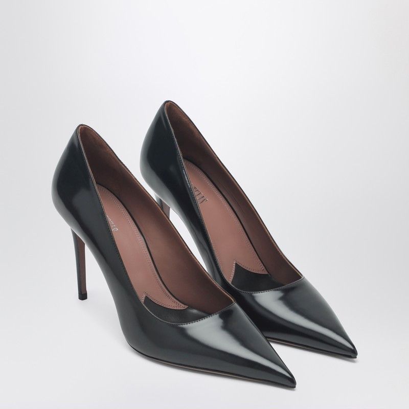 Paris Texas Paris Texas Vera 85 Black Leather Pumps Size US 9 / IT 39 - 1 Thumbnail