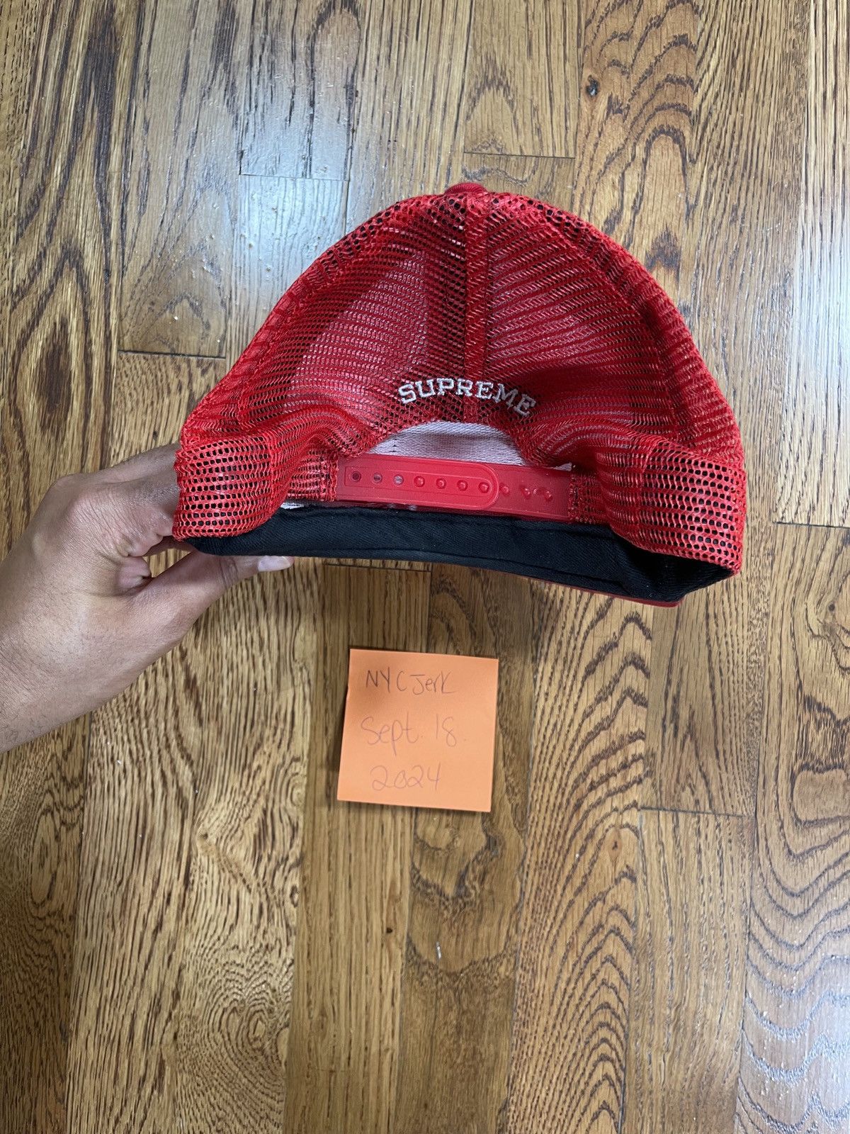 Supreme Supreme King Alpha Queen Omega Trucker Hat Cap Red Size ONE SIZE - 6 Thumbnail