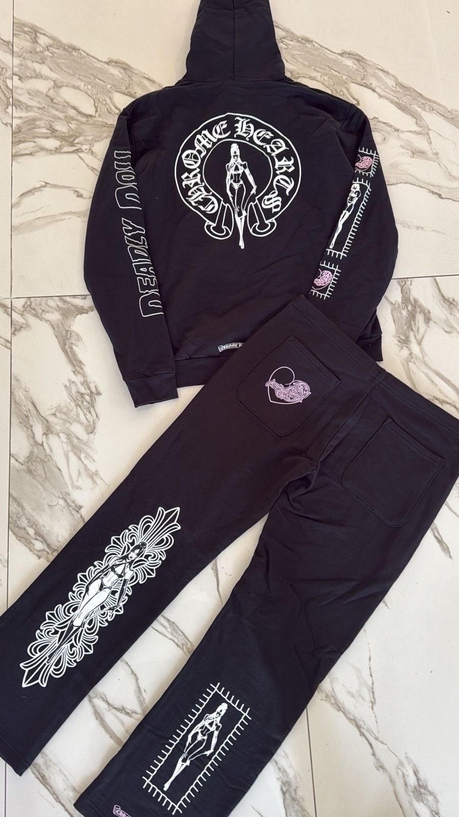 Chrome Hearts × Deadly Doll Chrome Hearts Deadly Doll Zip Up Hoodie Size US XL / EU 56 / 4 - 10 Thumbnail