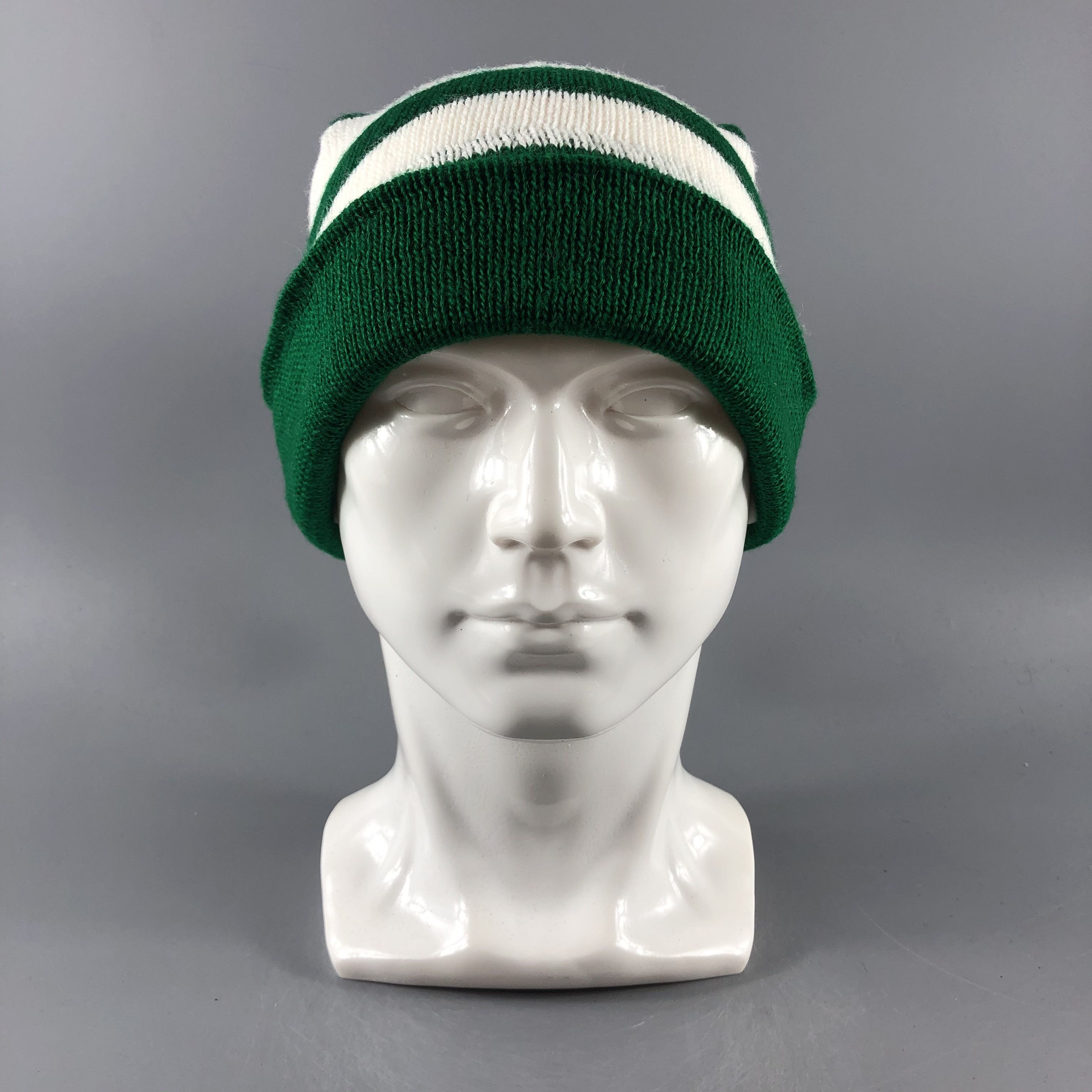 image of Vintage Unknown Hats Stripe Beanie Slouchy Snow Hat Snow Cap B1002, Men's