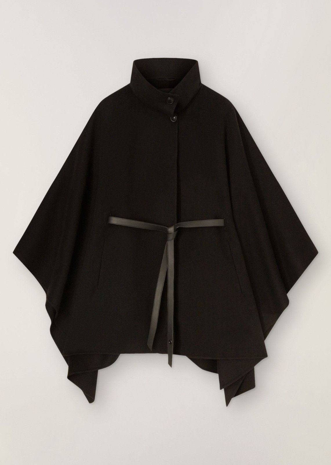 Loro Piana o1srvl11e0824 Size: OS / Denice Cashmere Cape in Black Size ONE SIZE - 1 Thumbnail