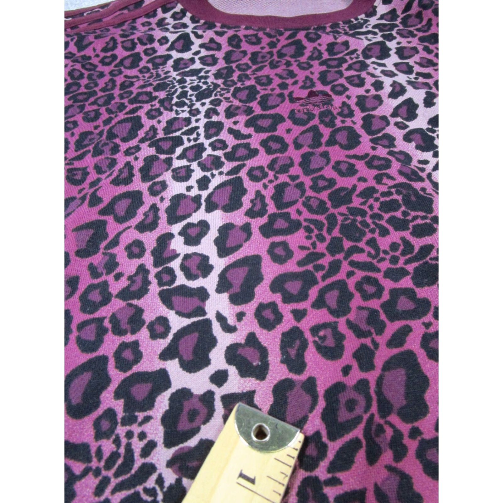 Adidas Adidas Sweatshirt Womens Small Burgundy Animal Print Pullover Activewear Size S / US 4 / IT 40 - 5 Thumbnail