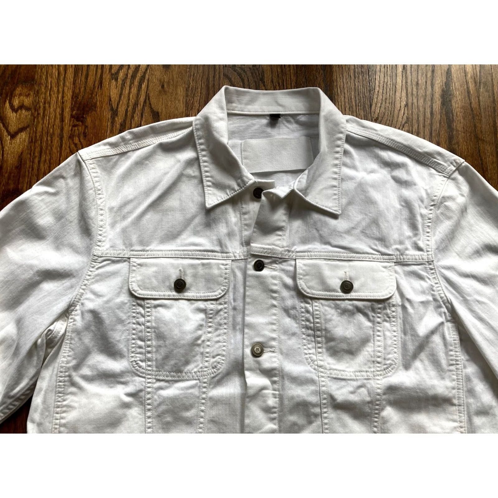 Banana Republic Banana Republic Jacket Mens XL White Twill Bomber Jacket Outdoor Classic Mill Valley Surplus Jace Size US XL / EU 56 / 4 - 4 Thumbnail