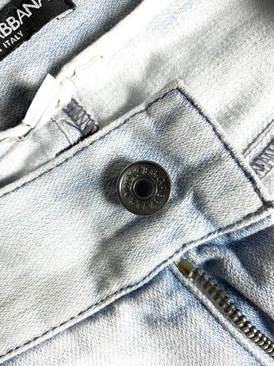 Dolce & Gabbana Dolce & Gabbana Logo Washed Distressed Bleached Jeans Denim Size US 34 / EU 50 - 11 Thumbnail