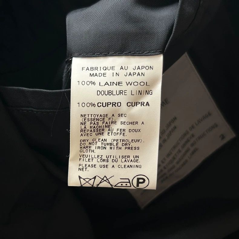 Yohji Yamamoto Yohji Yamamoto Yohji Yamamoto Black Wool Overcoat for Men Size US M / EU 48-50 / 2 - 7 Thumbnail