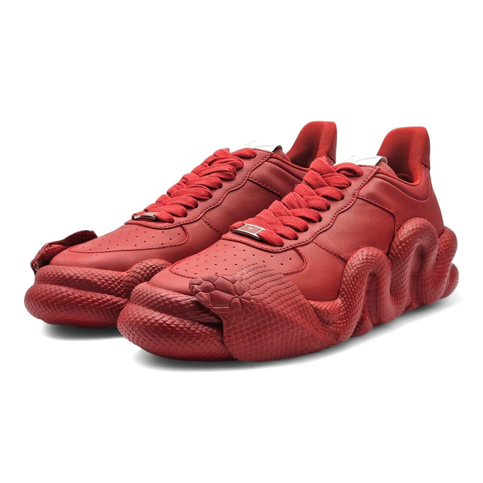 Giuseppe Zanotti Cobra Sneakers - Leather - Red - 45 $995 Size US 12 / EU 45 - 1 Thumbnail