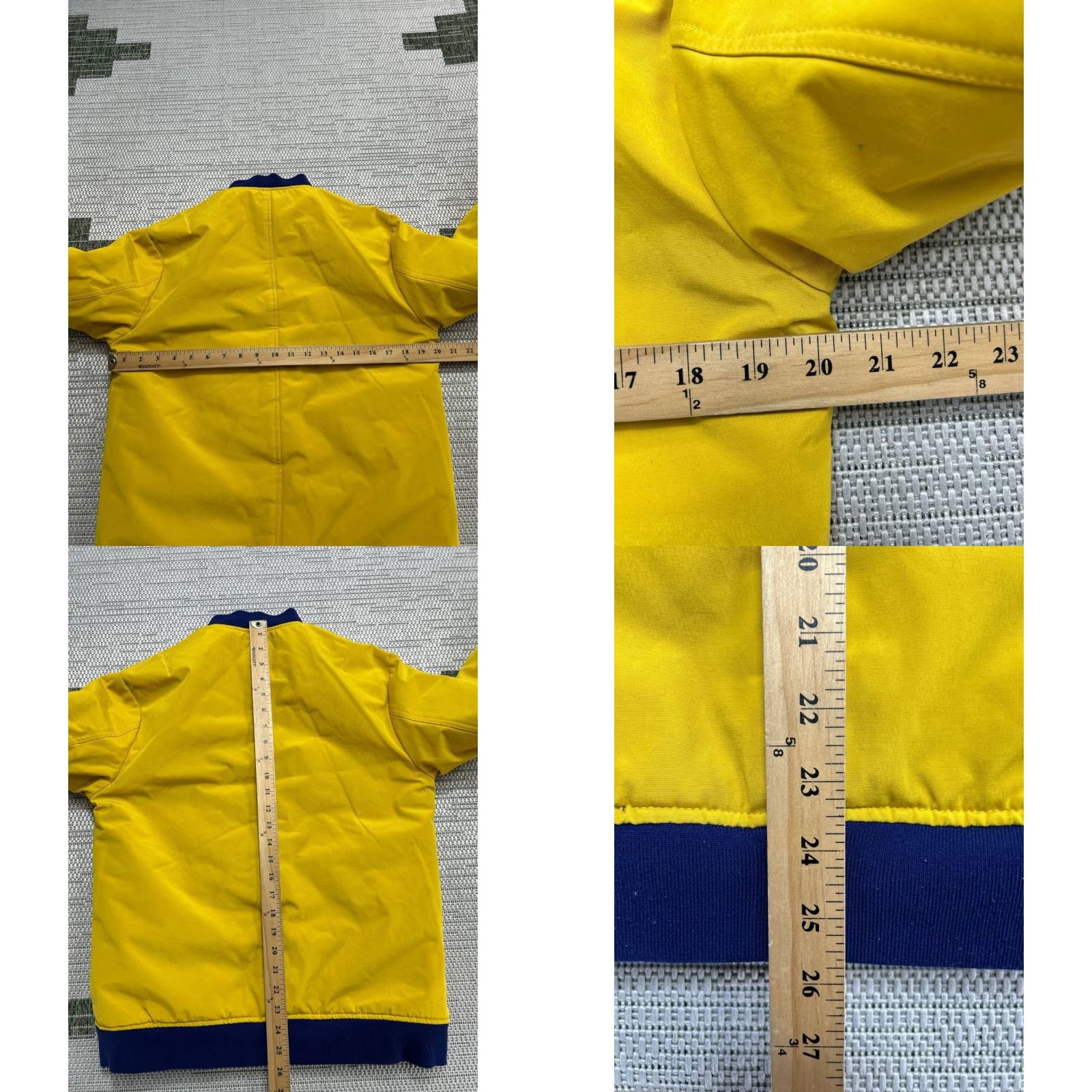Bonobos Bonobos Jacket Mens Small Blue Reversible Bomber Full Zip Quilted Mid-Length Chest 40 in Regular Zip Polyester Size US S / EU 44-46 / 1 - 8 Thumbnail