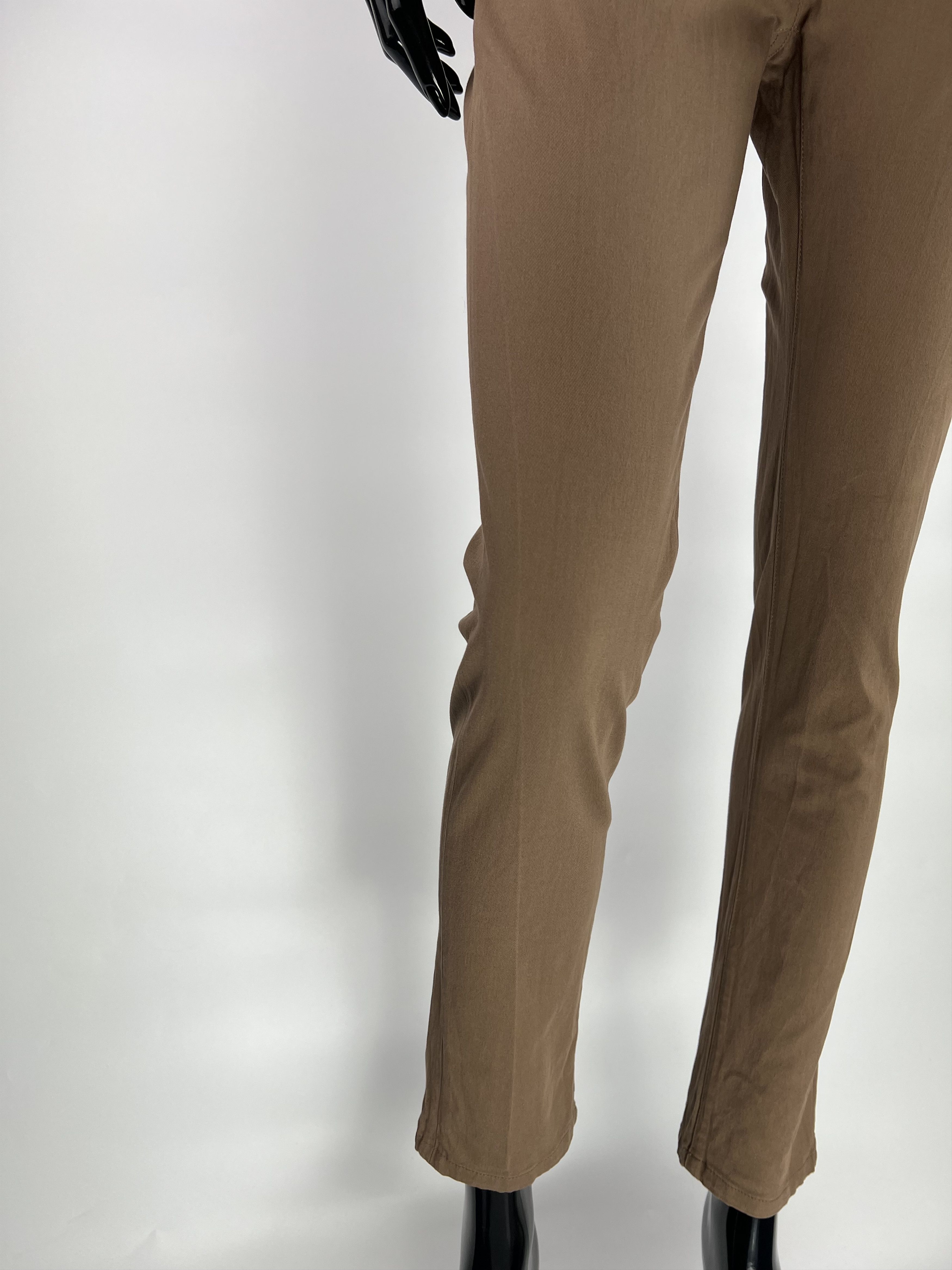 Brunello Cucinelli Brunello Cucinelli Brown Cotton Pants Size IT42 Size 28" / US 6 / IT 42 - 5 Thumbnail