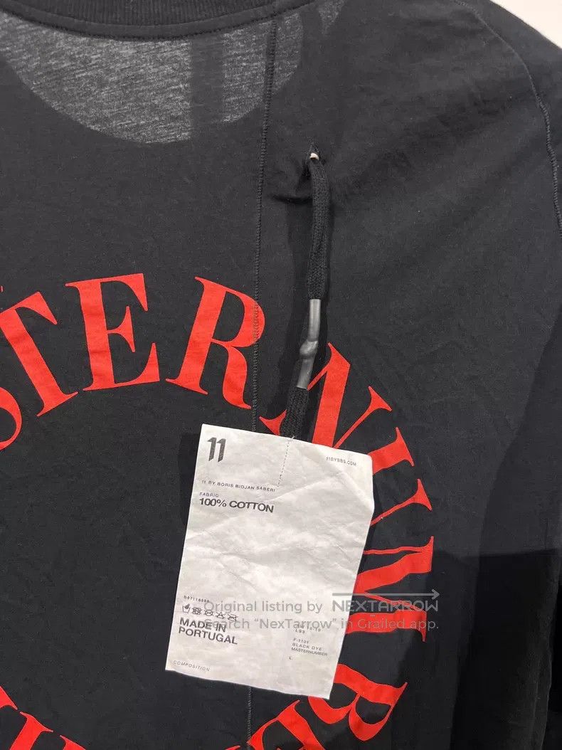 Boris Bidjan Saberi Boris Bidjan Saberi LS3 Letter Print Long-Sleeve Base T-Sh Size US L / EU 52-54 / 3 - 3 Thumbnail