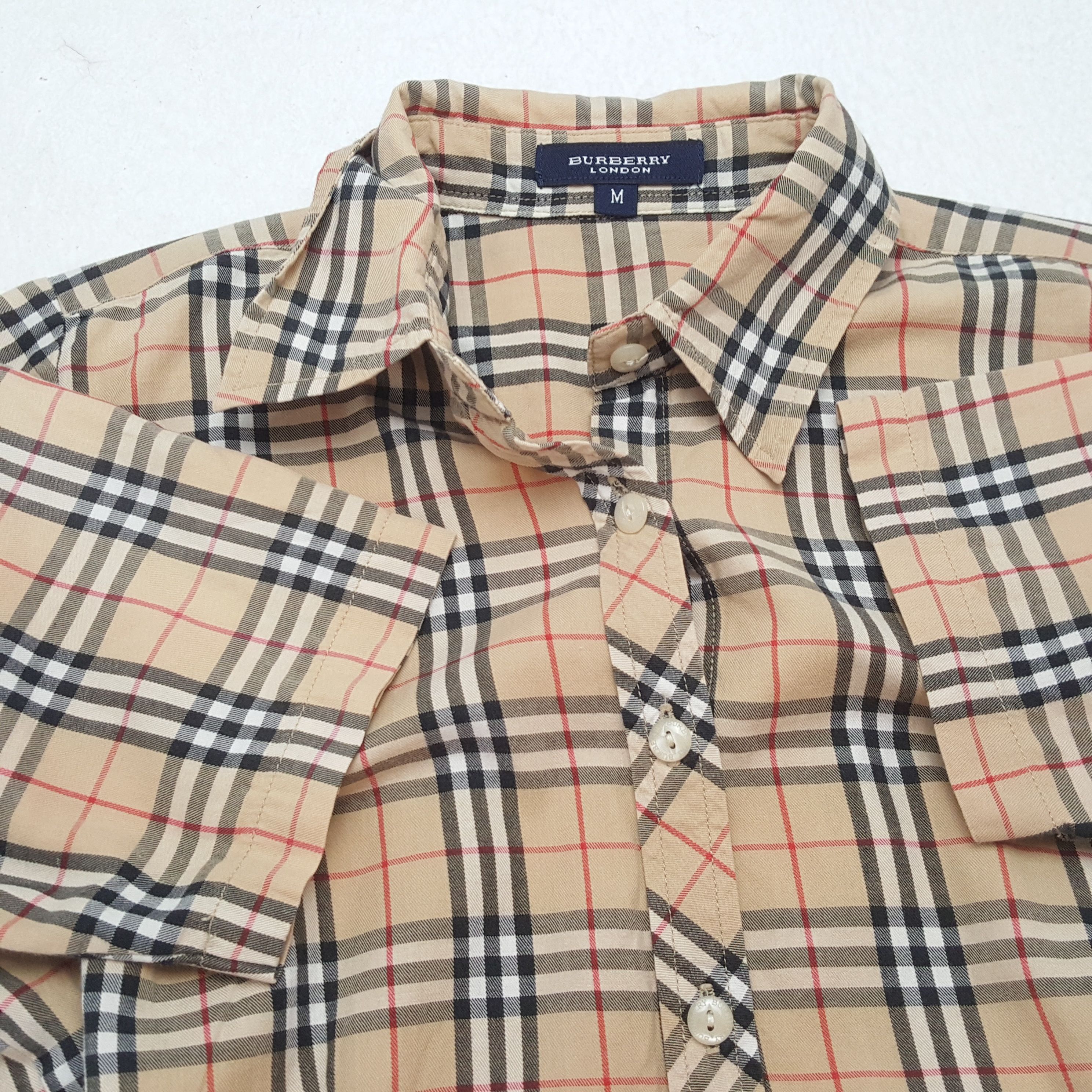 Burberry × Vintage BURBERRY LONDON Shirt Fashion Style Nova Check Design Size M / US 6-8 / IT 42-44 - 6 Thumbnail