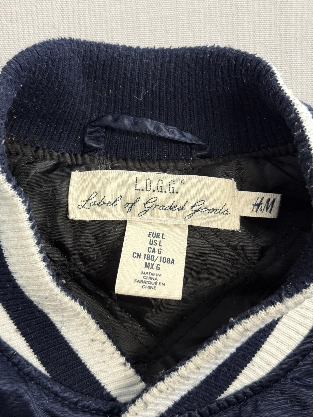 L.O.G.G. Cleveland Varsity Bomber Jacket - Embroidered C Logg H&M -L Size US L / EU 52-54 / 3 - 2 Thumbnail