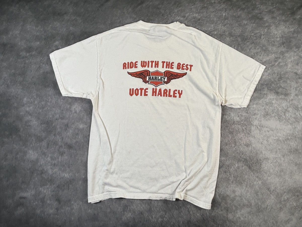 Harley Davidson Vintage Harley Davidson Tee Motorcycle 1990s Biker Shirt Size US L / EU 52-54 / 3 - 6 Thumbnail