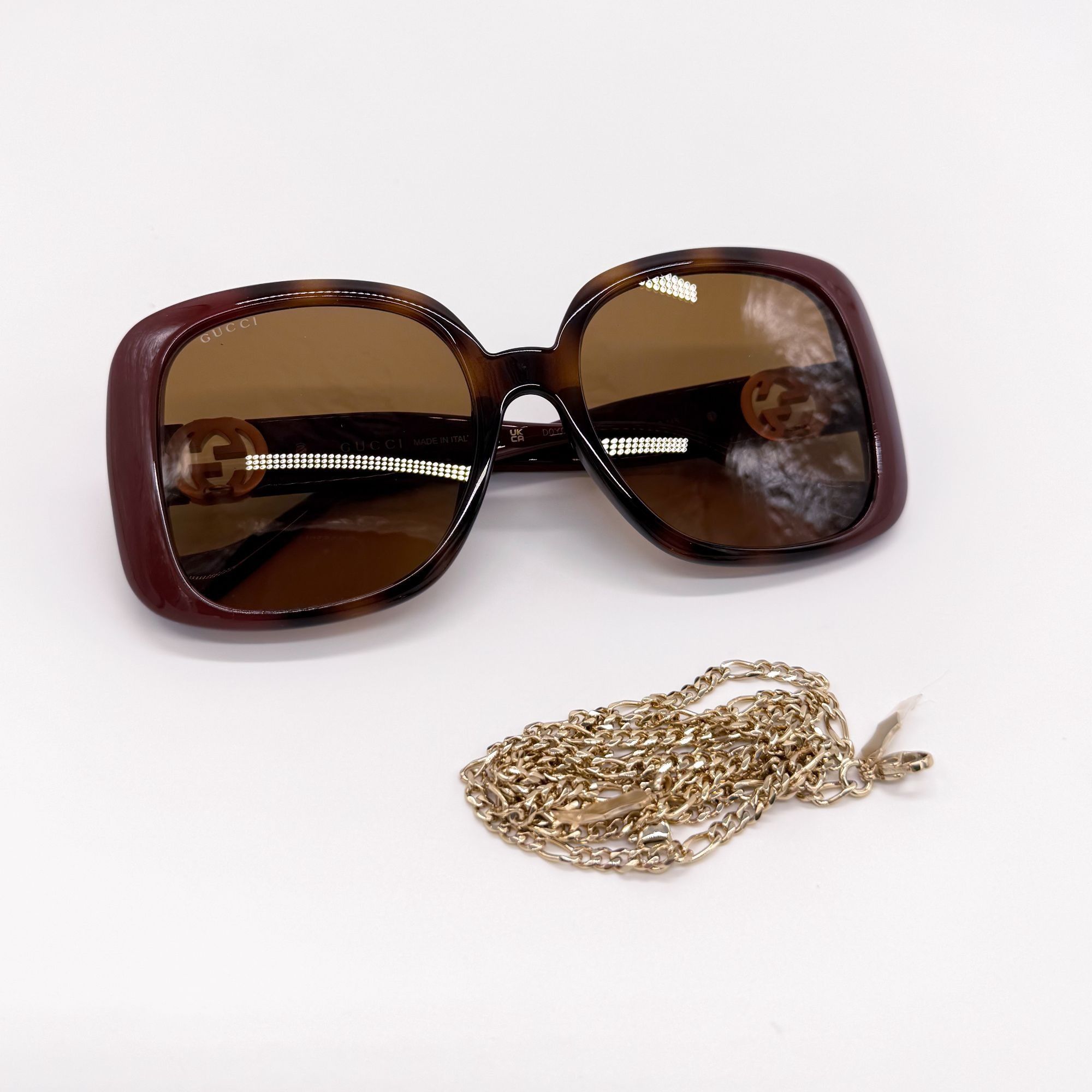 Gucci NEW GUCCI SUNGLASSES GG1029SA 003 HAVANA OVERSIZED WOMEN Size ONE SIZE - 3 Thumbnail