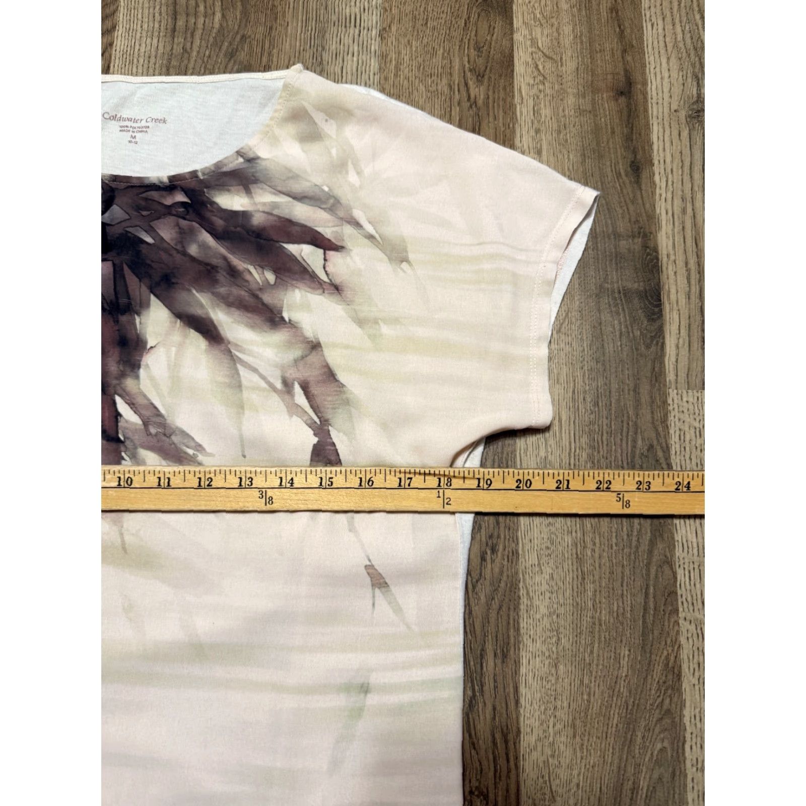 Coldwater Creek Coldwater Creek Shirt Womens Medium Tan Brown Short Sleeve Casual Regular Solid Modern Basic 90s? Size M / US 6-8 / IT 42-44 - 6 Thumbnail