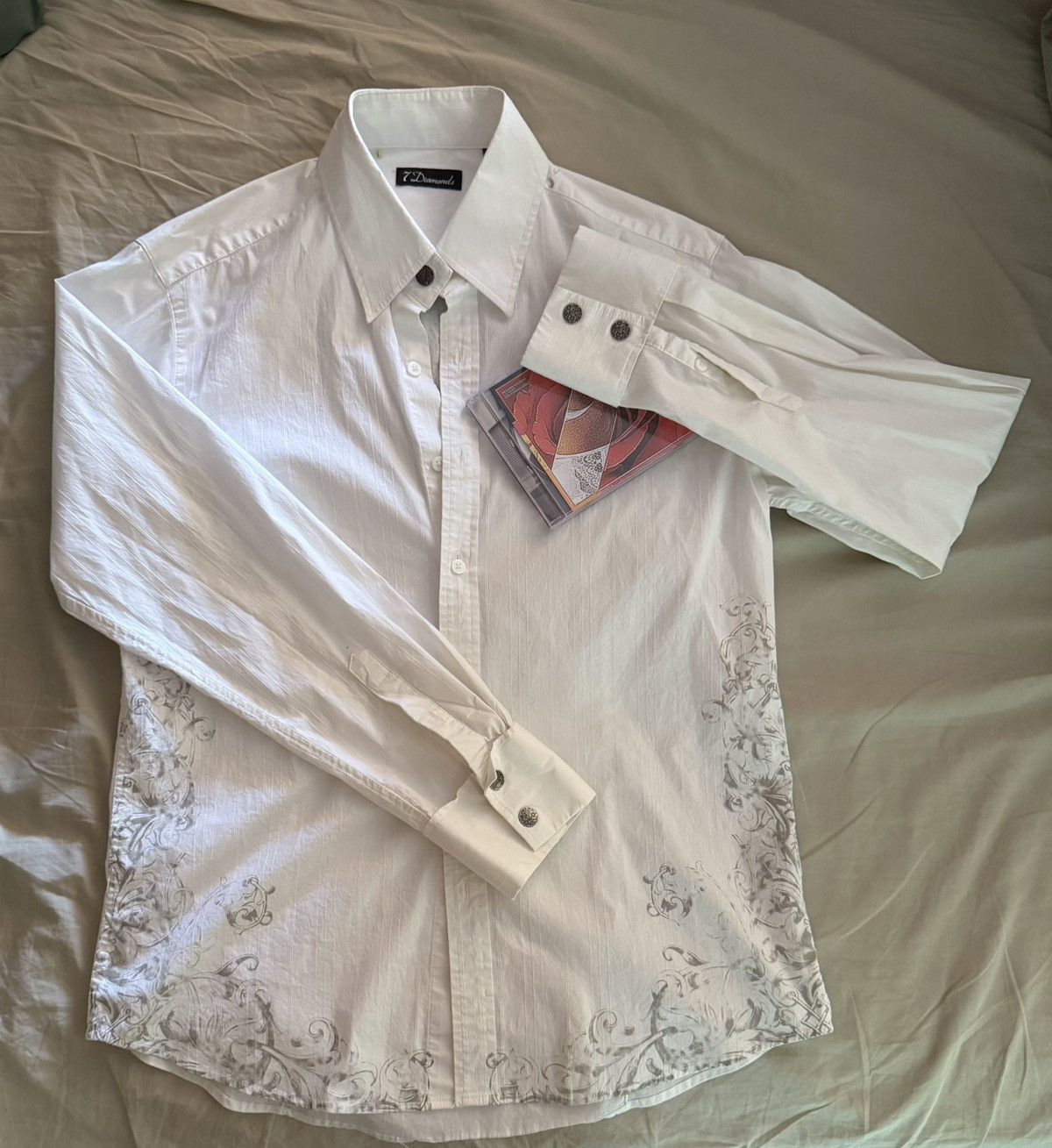 7Diamonds vintage - avante garde - neo gothic long sleeve button up Size US L / EU 52-54 / 3 - 1 Thumbnail