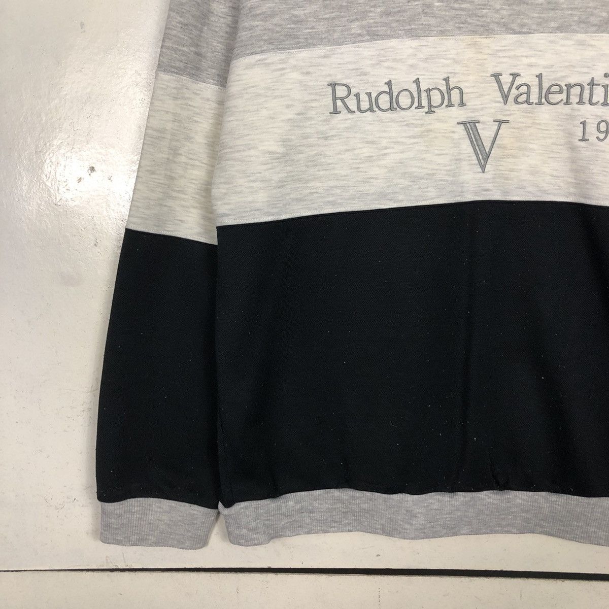 Japanese Brand 📌Vintage Sweatshirt Rudolf Valentino Big Logo Size US M / EU 48-50 / 2 - 6 Thumbnail