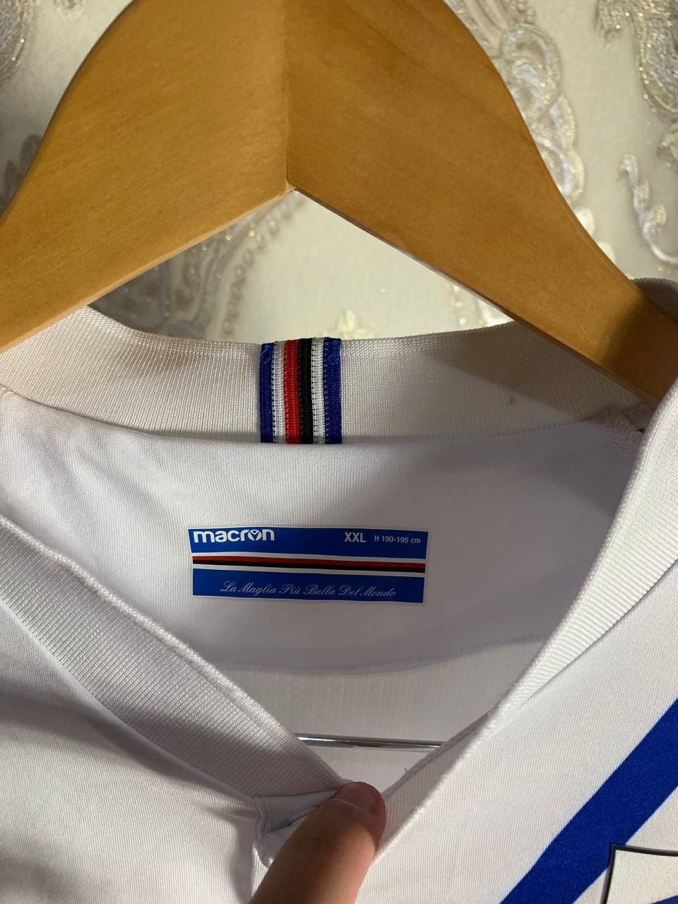Macron × Vintage VERY RARE MACRON FC SAMPDORIA ITALY SOCCER JERSEY Y2K RETRO Size US XXL / EU 58 / 5 - 4 Thumbnail