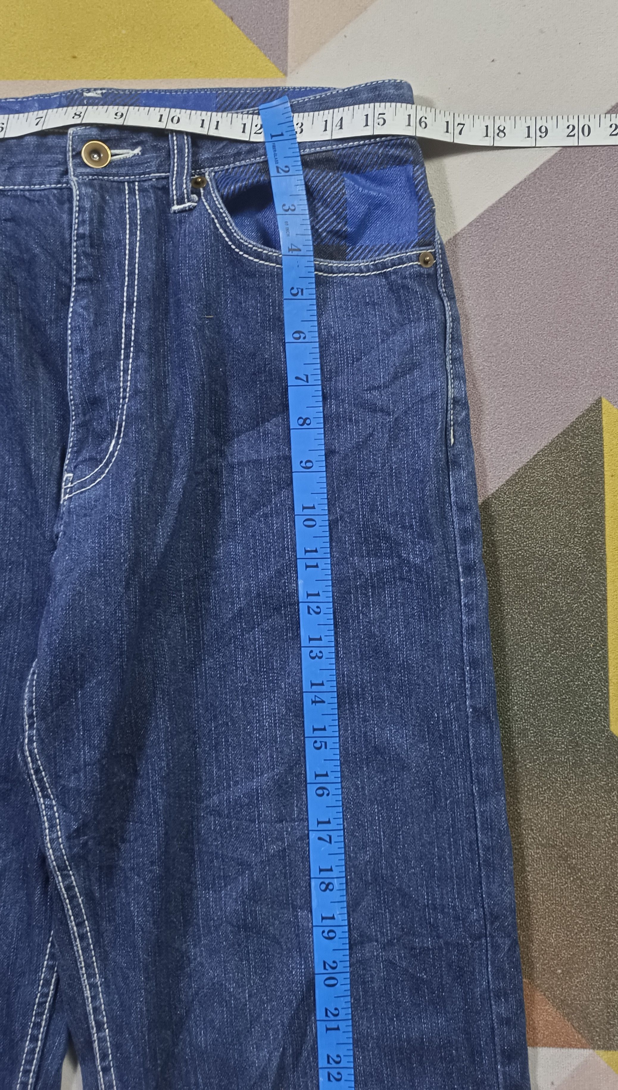 Japanese Brand Nakane Yasu Blok Design Denim style Travis Scott Size US 32 / EU 48 - 18 Thumbnail