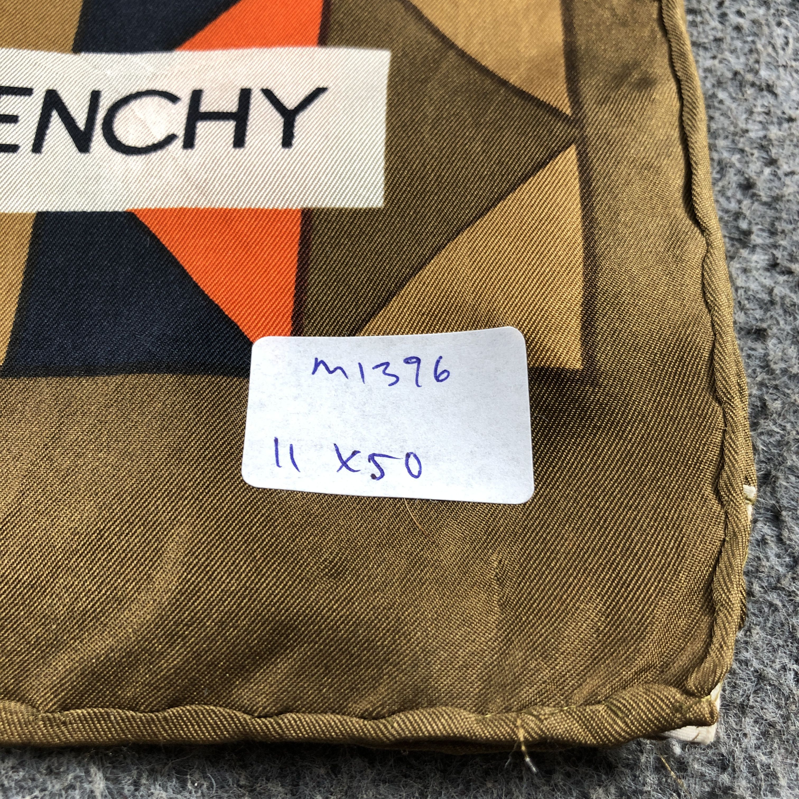 Givenchy Vintage Givenchy Abstract Silk Stole Silk Scarf M1396 Size ONE SIZE - 9 Thumbnail