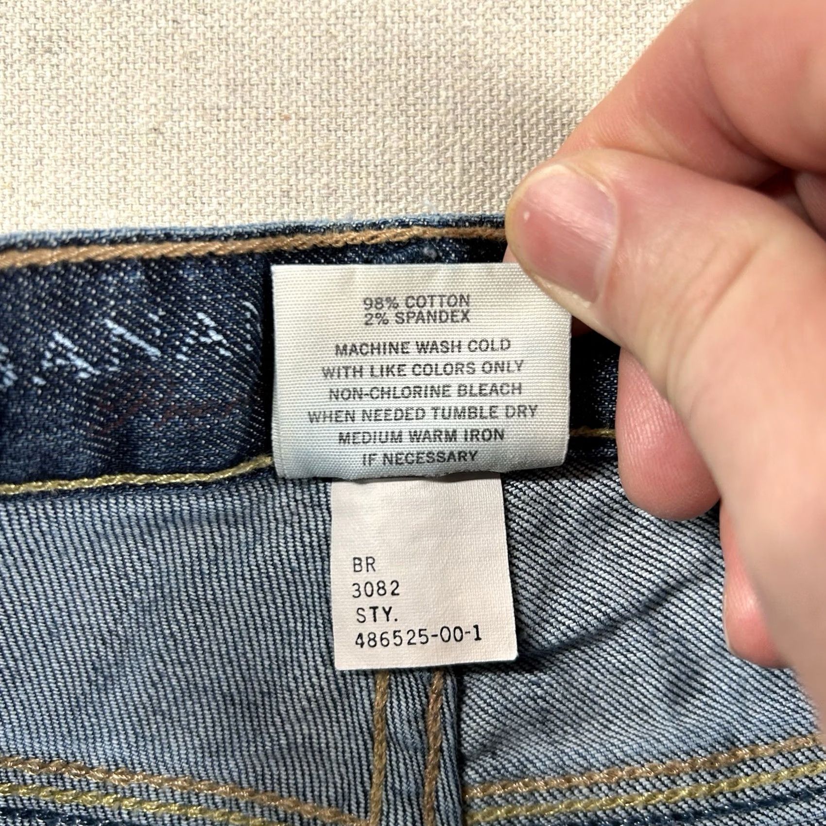 Banana Republic VINTAGE Banana Republic Jeans Womens 8 Selvedge Modern Skinny Crop Cuffed USA Distressed Size 30" / US 8 / IT 44 - 6 Thumbnail