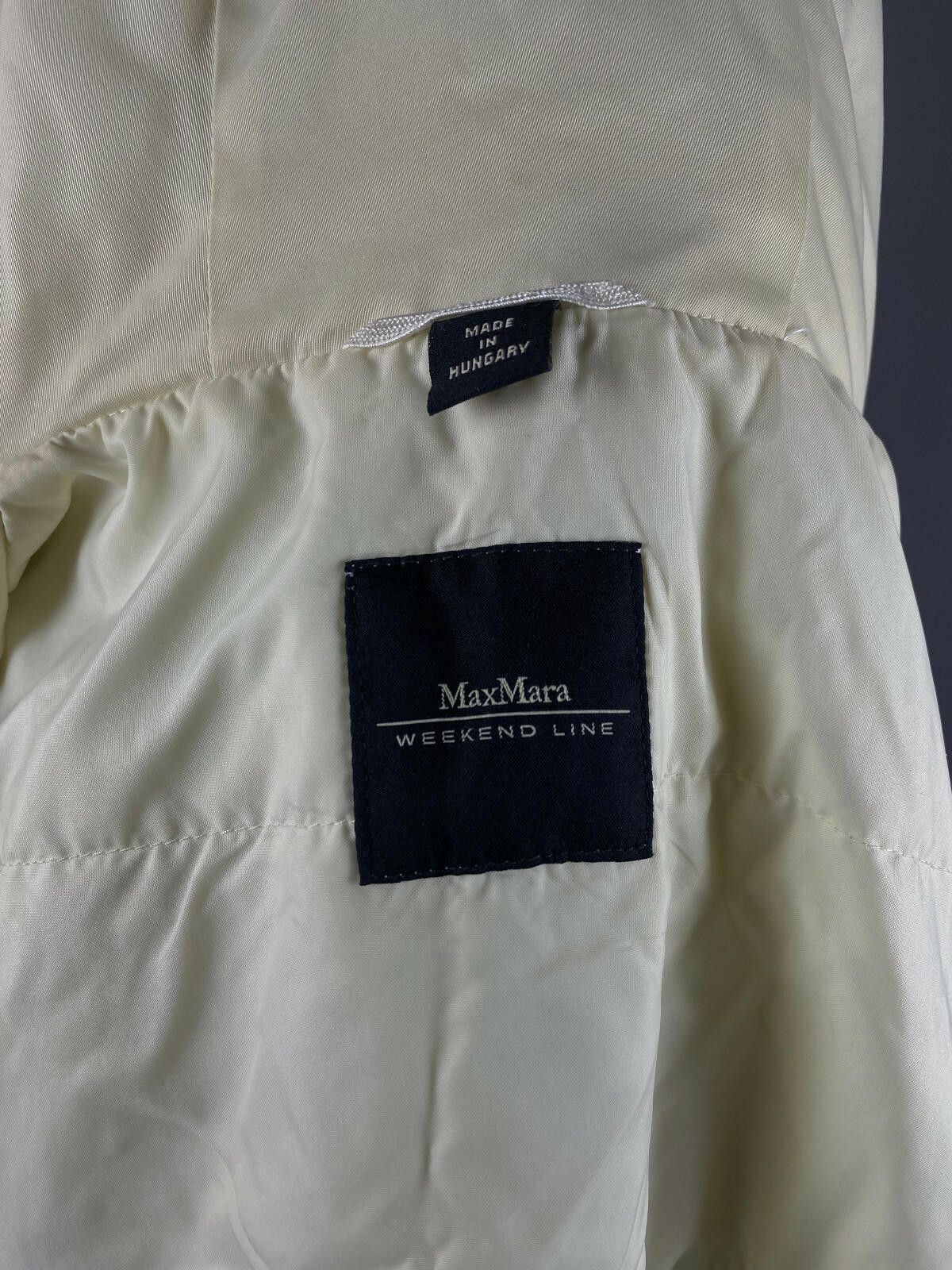 Designer Weekend Max Mara White Full Zip Nylon Hooded Jacket Size 6 Size M / US 6-8 / IT 42-44 - 6 Thumbnail