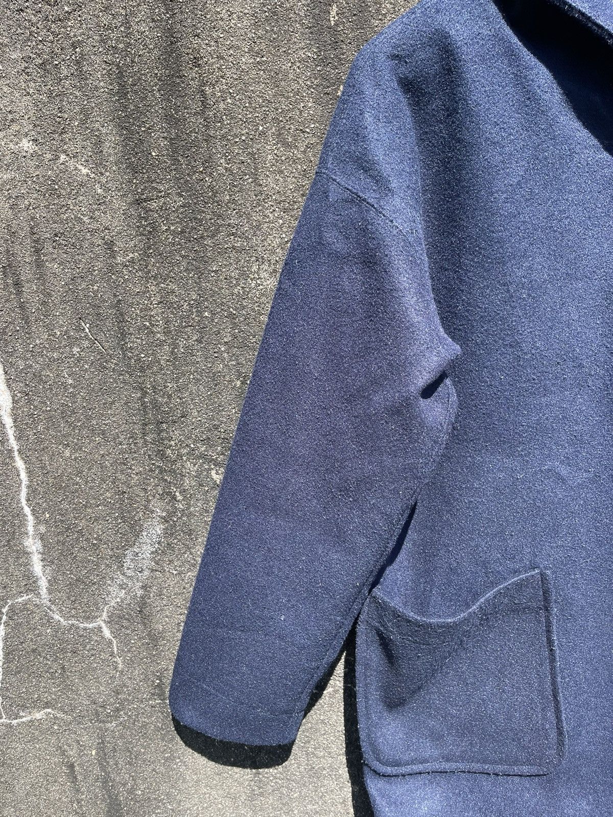 Japanese Brand Vintage Part2 by Junko Shimada Wool Hooded Coat – Navy (M) Size US M / EU 48-50 / 2 - 4 Thumbnail