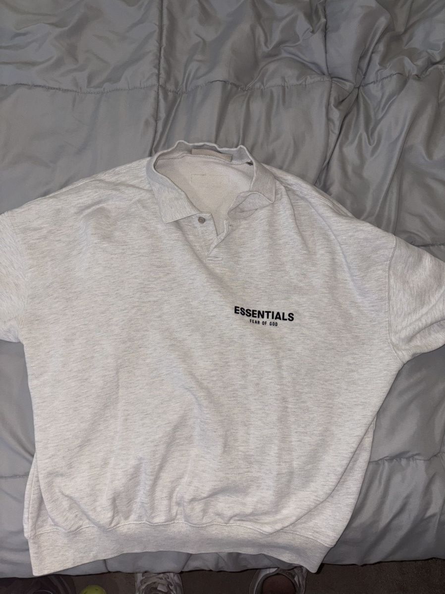 Fear of God Fear of God Essentials Fleece Polo Size US M / EU 48-50 / 2 - 1 Thumbnail