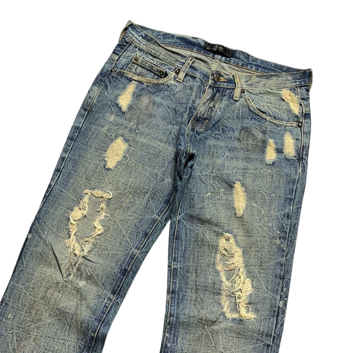 Japanese Brand 2000s Midas Flare Distressed Y2k Punk Vkeii Lgb Style Size US 31 - 4 Thumbnail