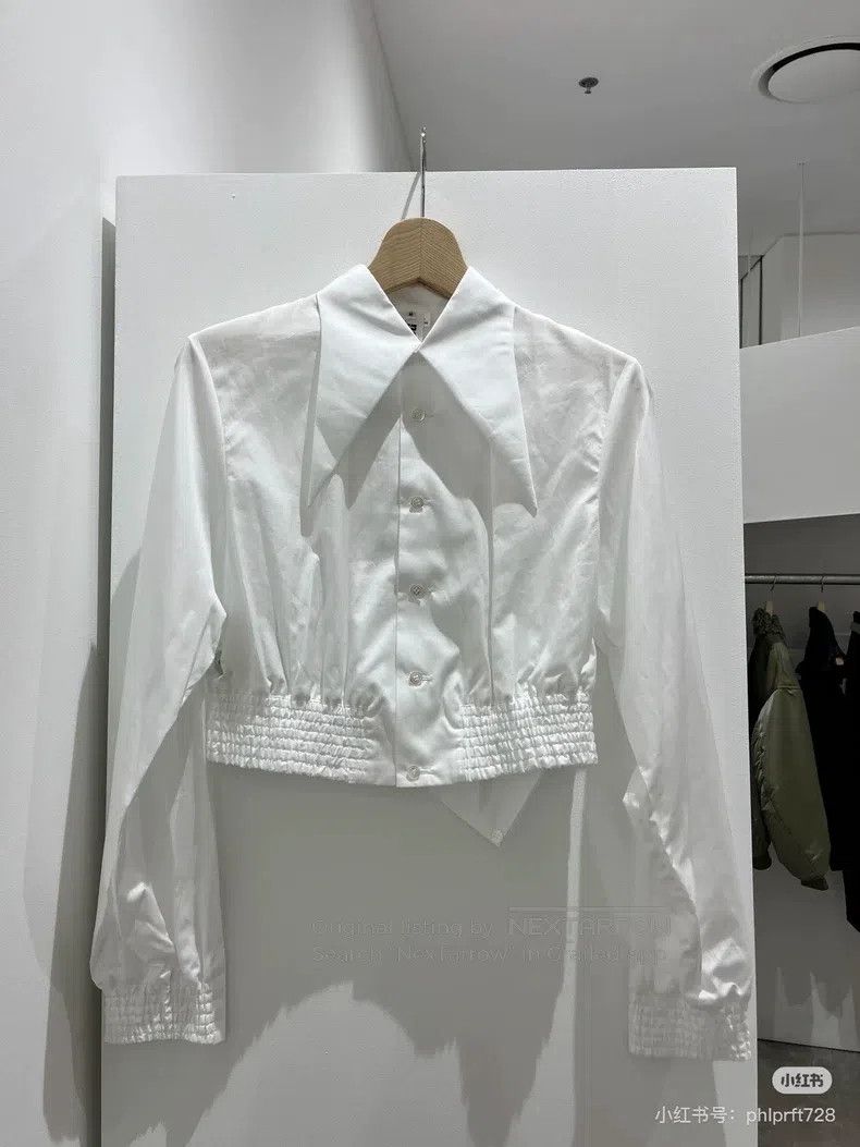 Comme des Garcons Comme Des Garcons Large Pointed Collar Short Sleeve Long S Size S / US 4 / IT 40 - 4 Thumbnail