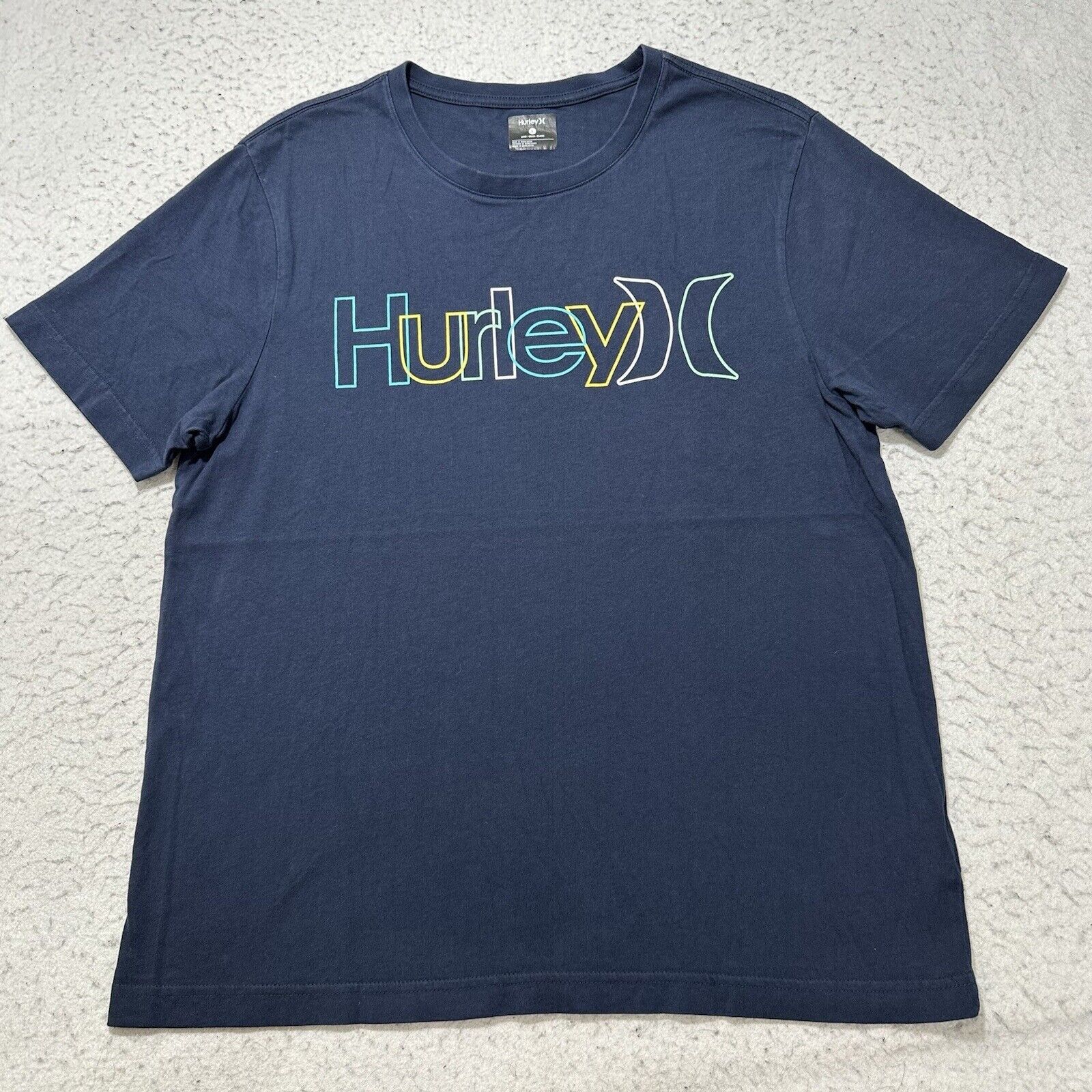 Hurley Hurley Men's Large Crewneck Graphic T Shirt Blue Colorful Size US L / EU 52-54 / 3 - 1 Thumbnail