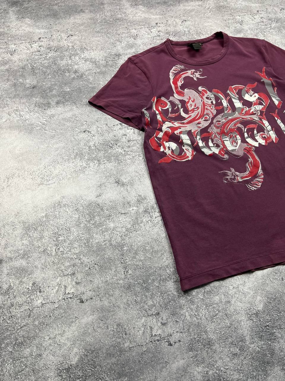 Roberto Cavalli Roberto Cavalli Tee Dragon Big Logo Luxury Just T-Shirt Size US XL / EU 56 / 4 - 2 Thumbnail