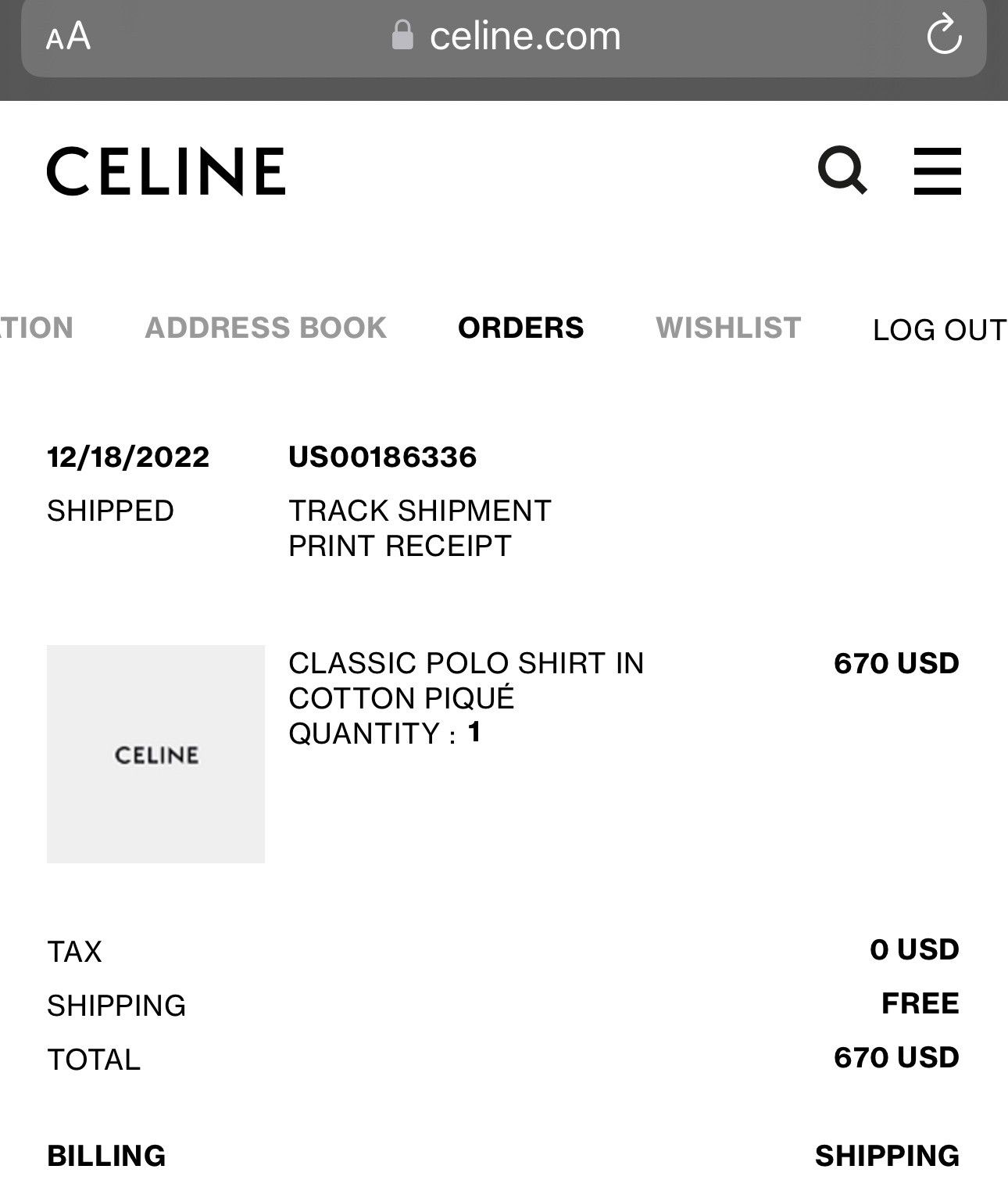 Celine Celine Black Polo Shirt XXL Size US XXL / EU 58 / 5 - 8 Thumbnail